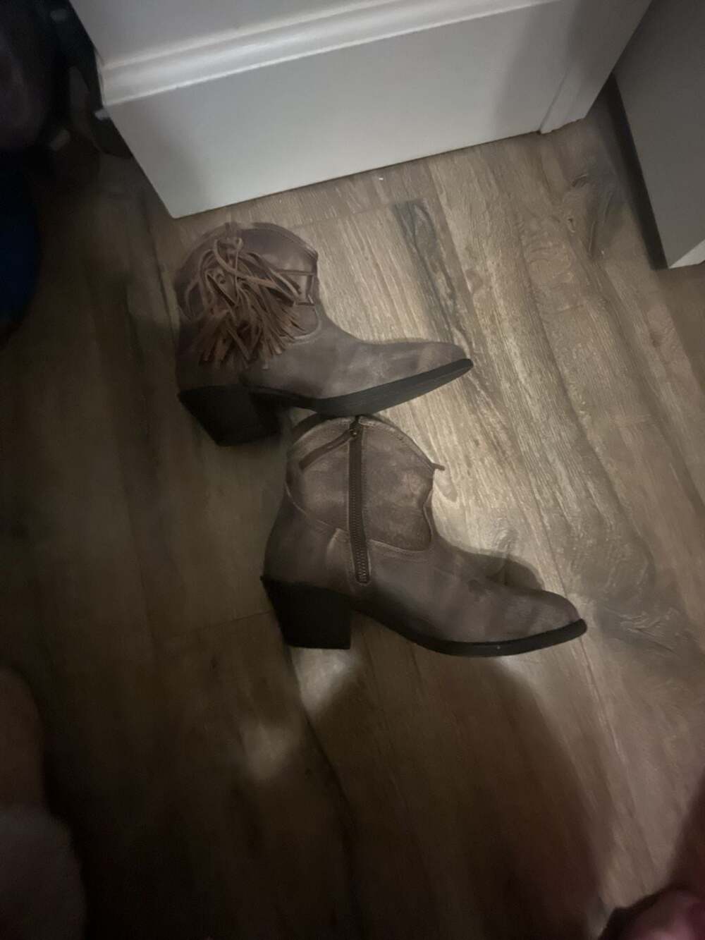 Ariat Women's Fringe Western Ankle Boots Brown Size 8B